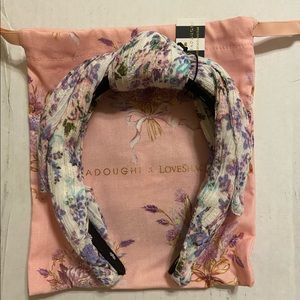 Lele Sadoughi x LoveShackFancy Positano Blue Veronica Bow Headband